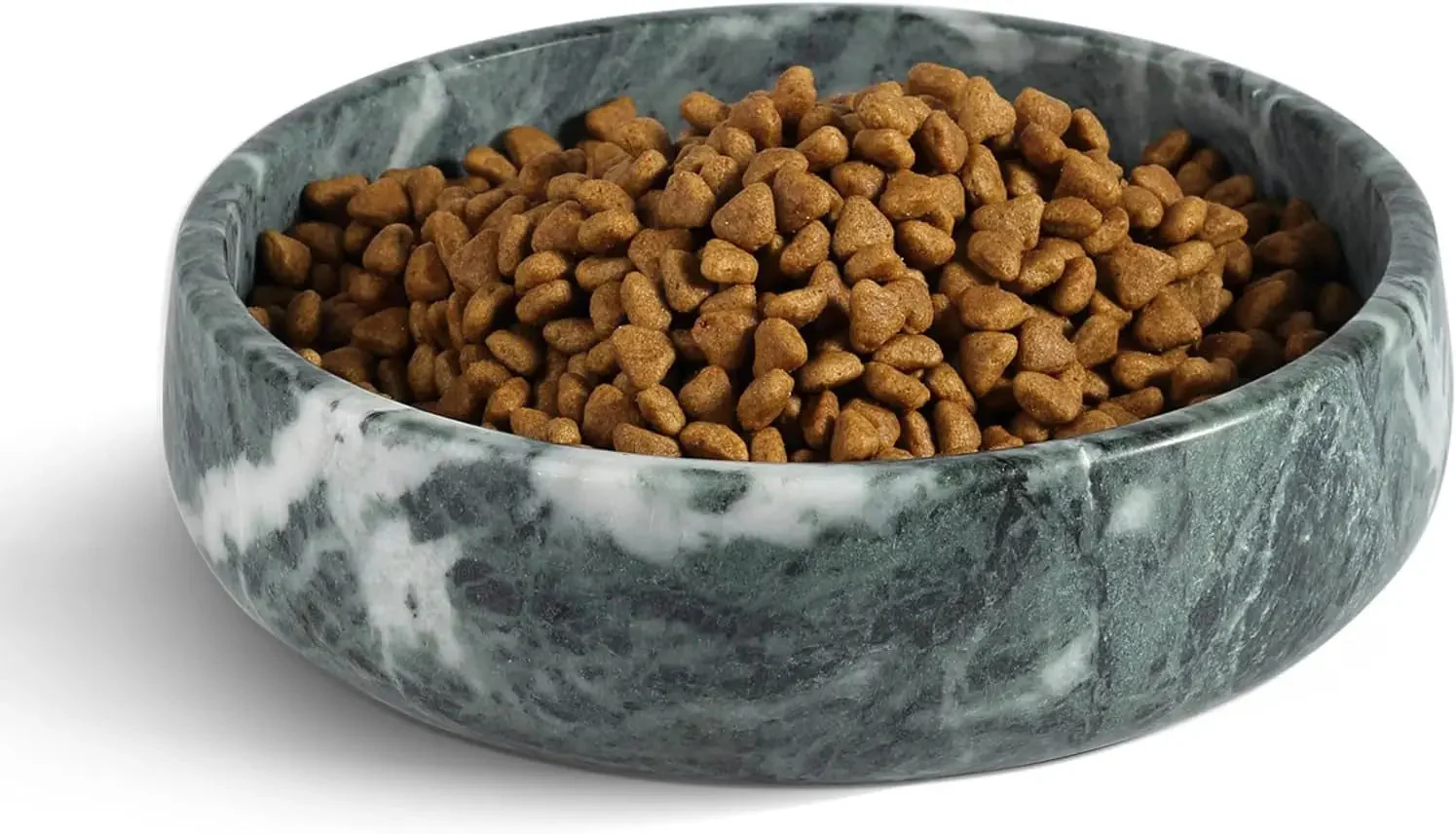 Natural Marble Dog & Cat Bowl | Weighted Non-Slip Pet Food & Water Dish - Image 8
