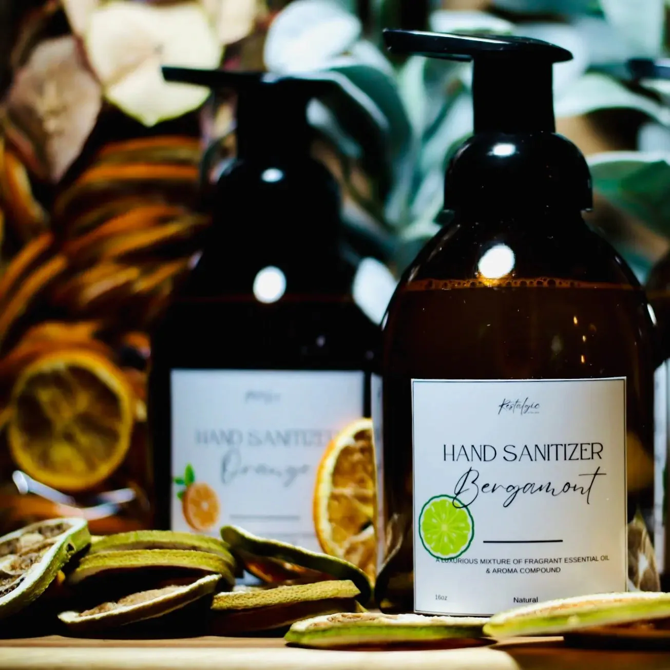 Natural Organic Foaming Hand Sanitizer – 16oz (Orange, Peppermint, Bergamot) - Image 2