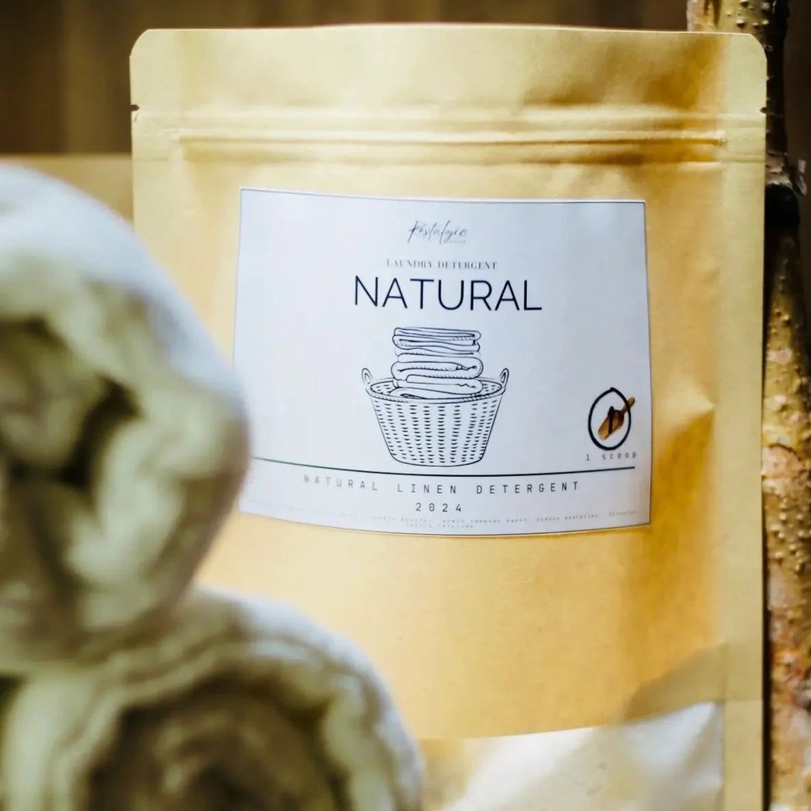 Natural Organic Vegan Laundry Detergent – 30oz & 4lb (Eco-Friendly Cleaning Power) - Image 2