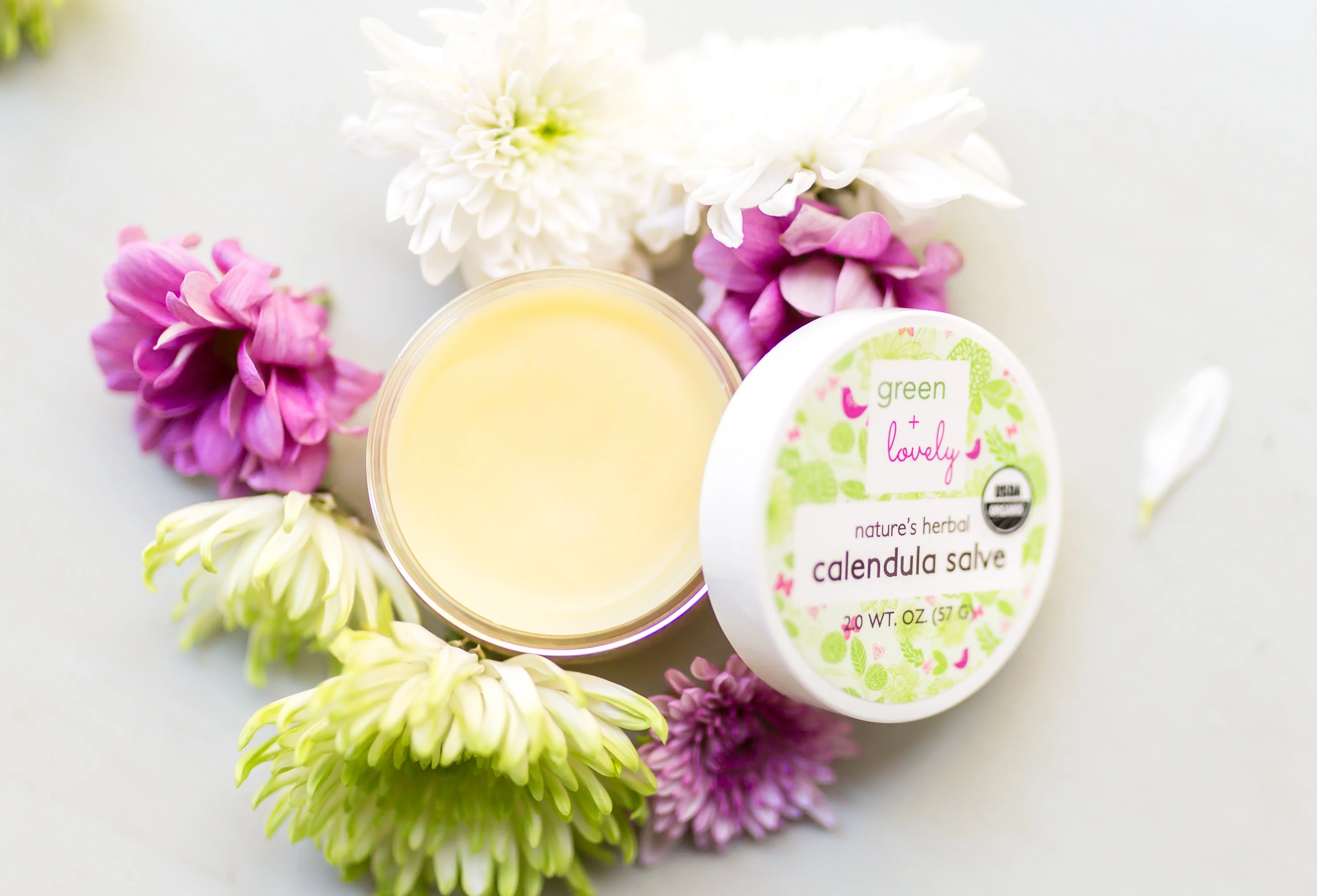 Nature's Herbal Calendula Salve, Organic - Eczema Cream - Multi-use Skin Cream, 2 oz - Image 2