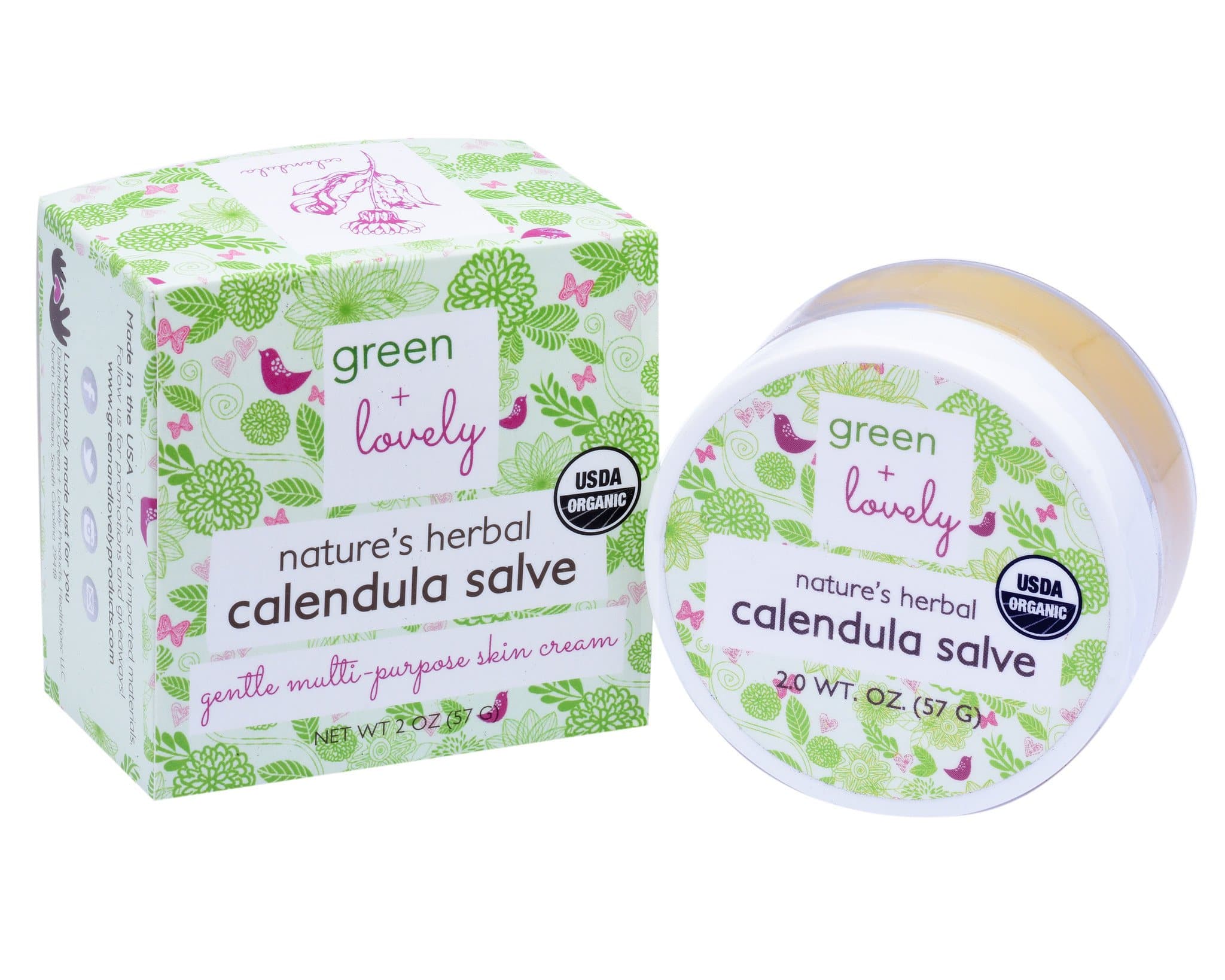Nature's Herbal Calendula Salve, Organic - Eczema Cream - Multi-use Skin Cream, 2 oz - Image 4