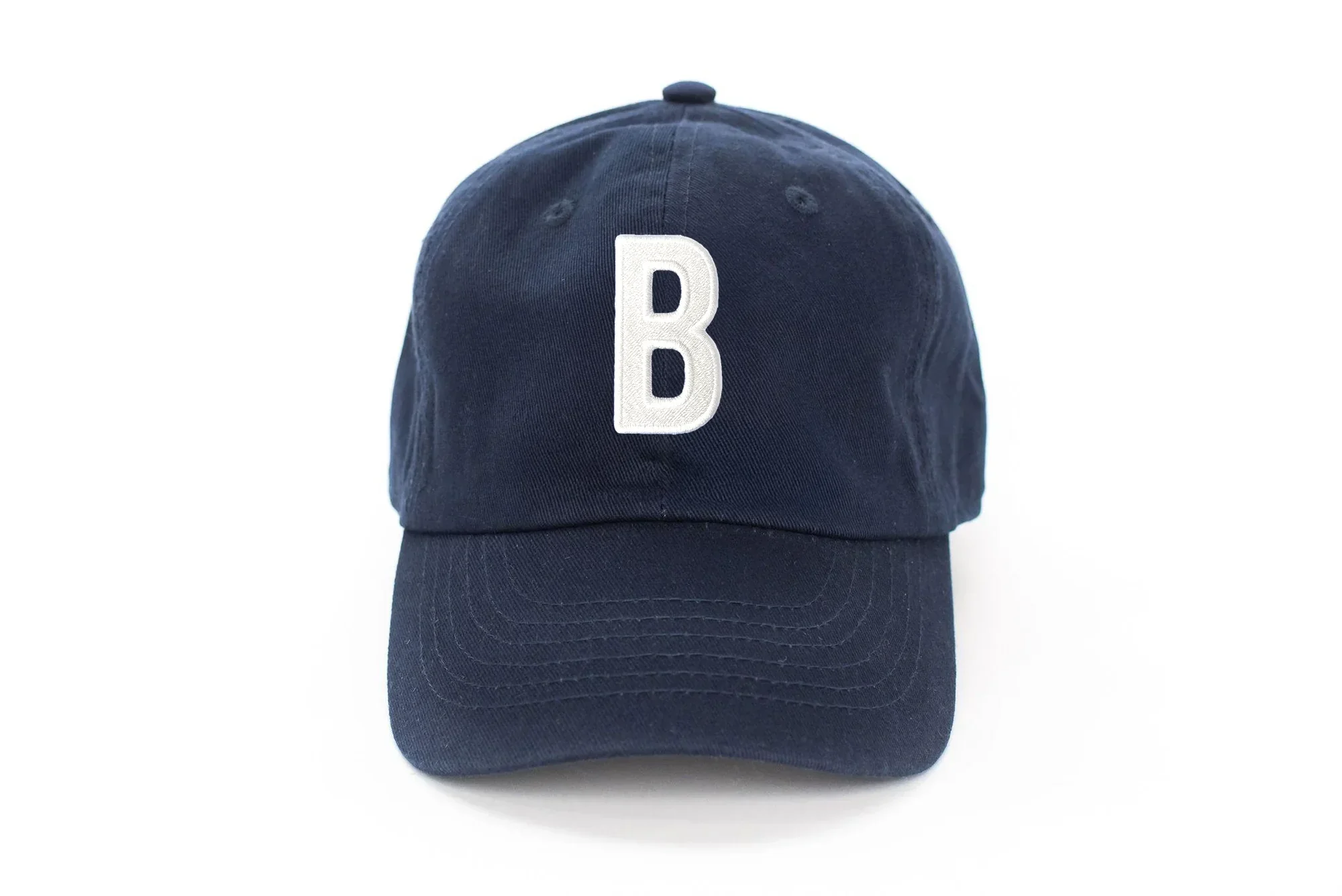 Navy Blue Letter Baseball Hat - Image 19