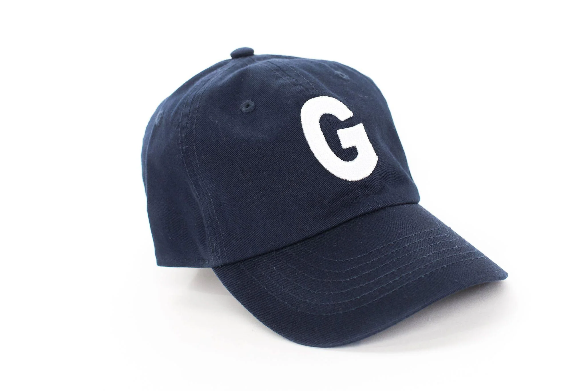 Navy Blue Letter Baseball Hat - Image 2