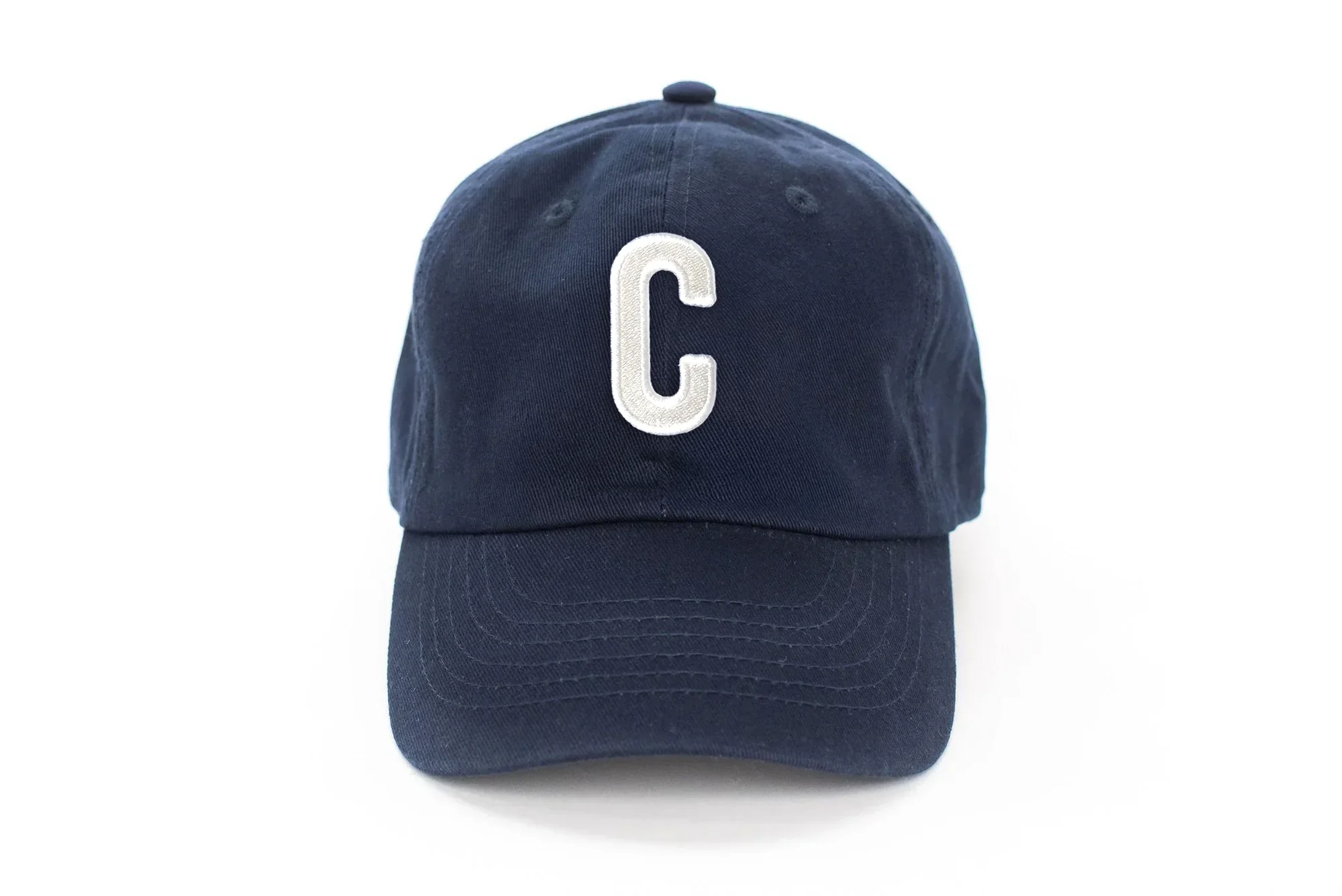 Navy Blue Letter Baseball Hat - Image 20