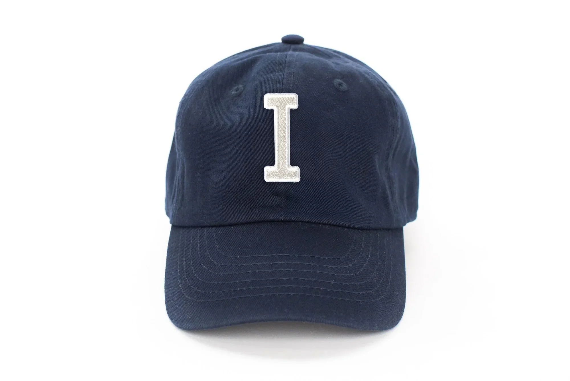 Navy Blue Letter Baseball Hat - Image 26