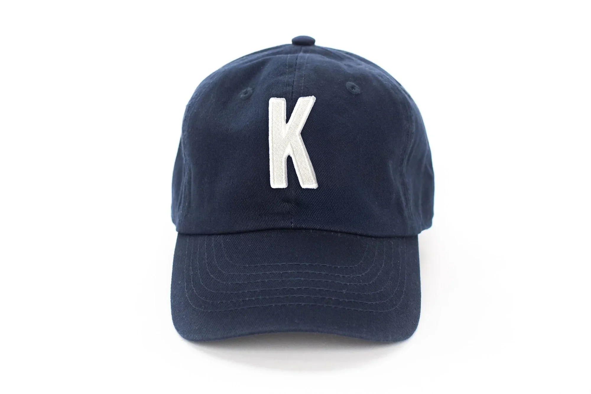 Navy Blue Letter Baseball Hat - Image 28