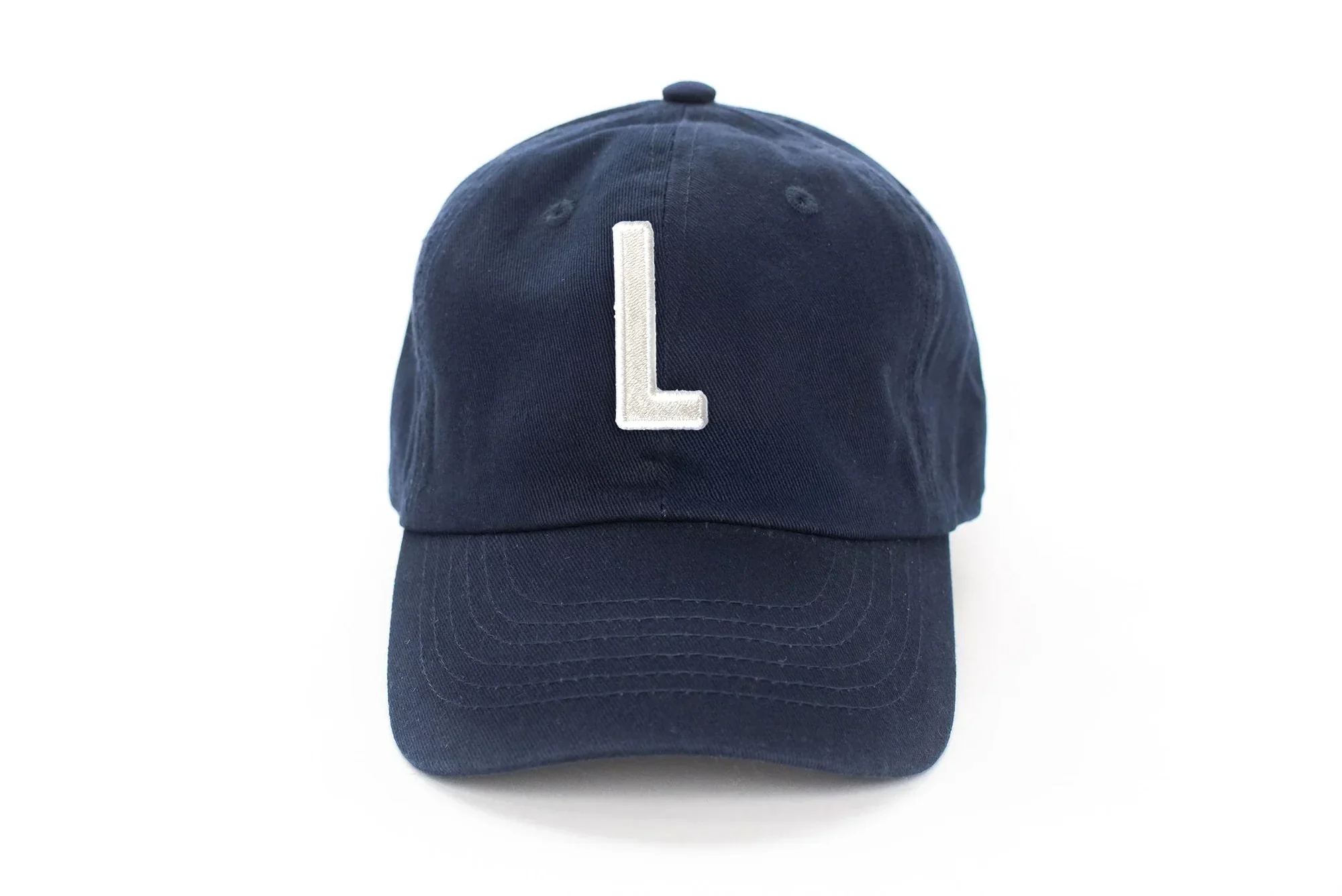 Navy Blue Letter Baseball Hat - Image 29