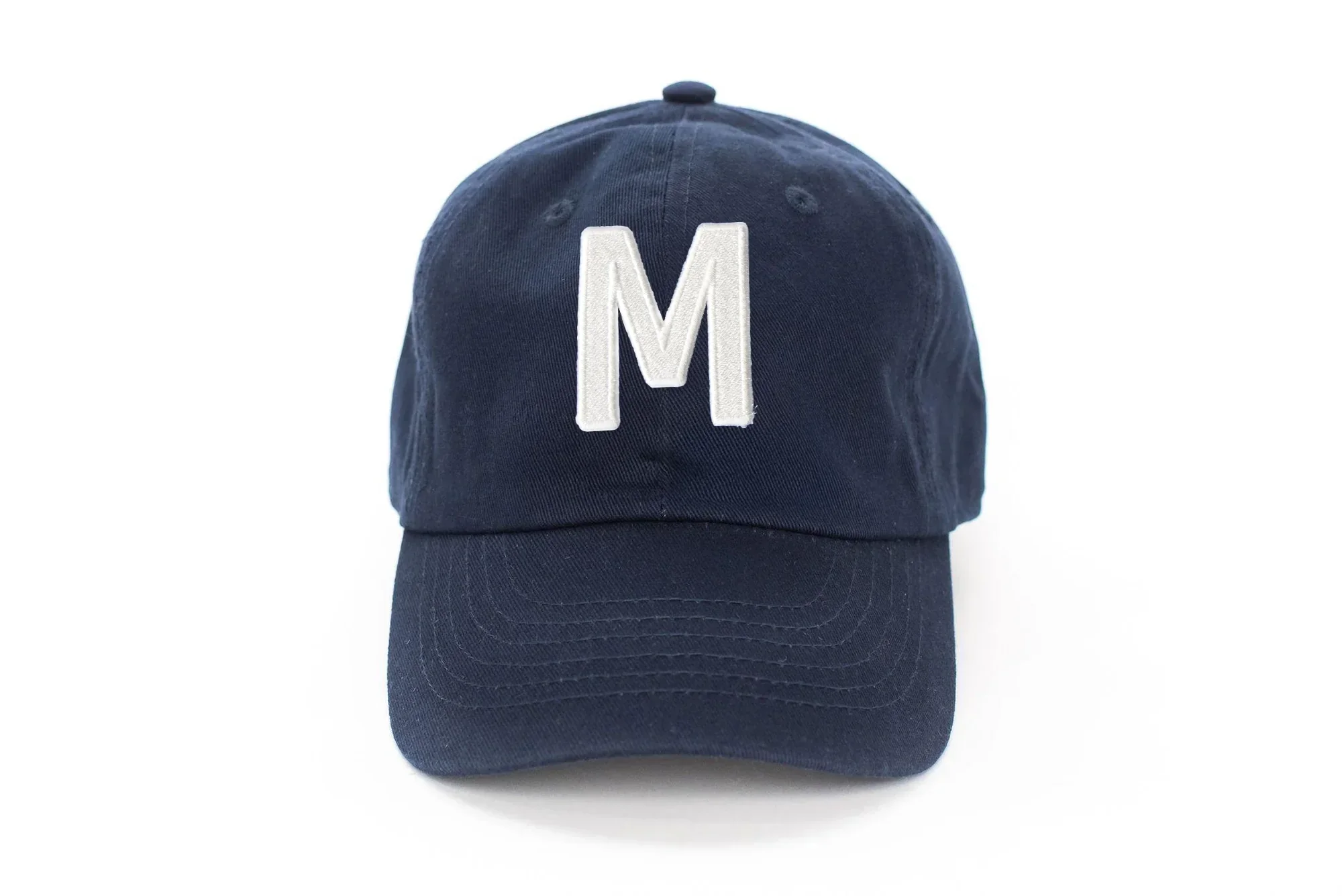 Navy Blue Letter Baseball Hat - Image 30