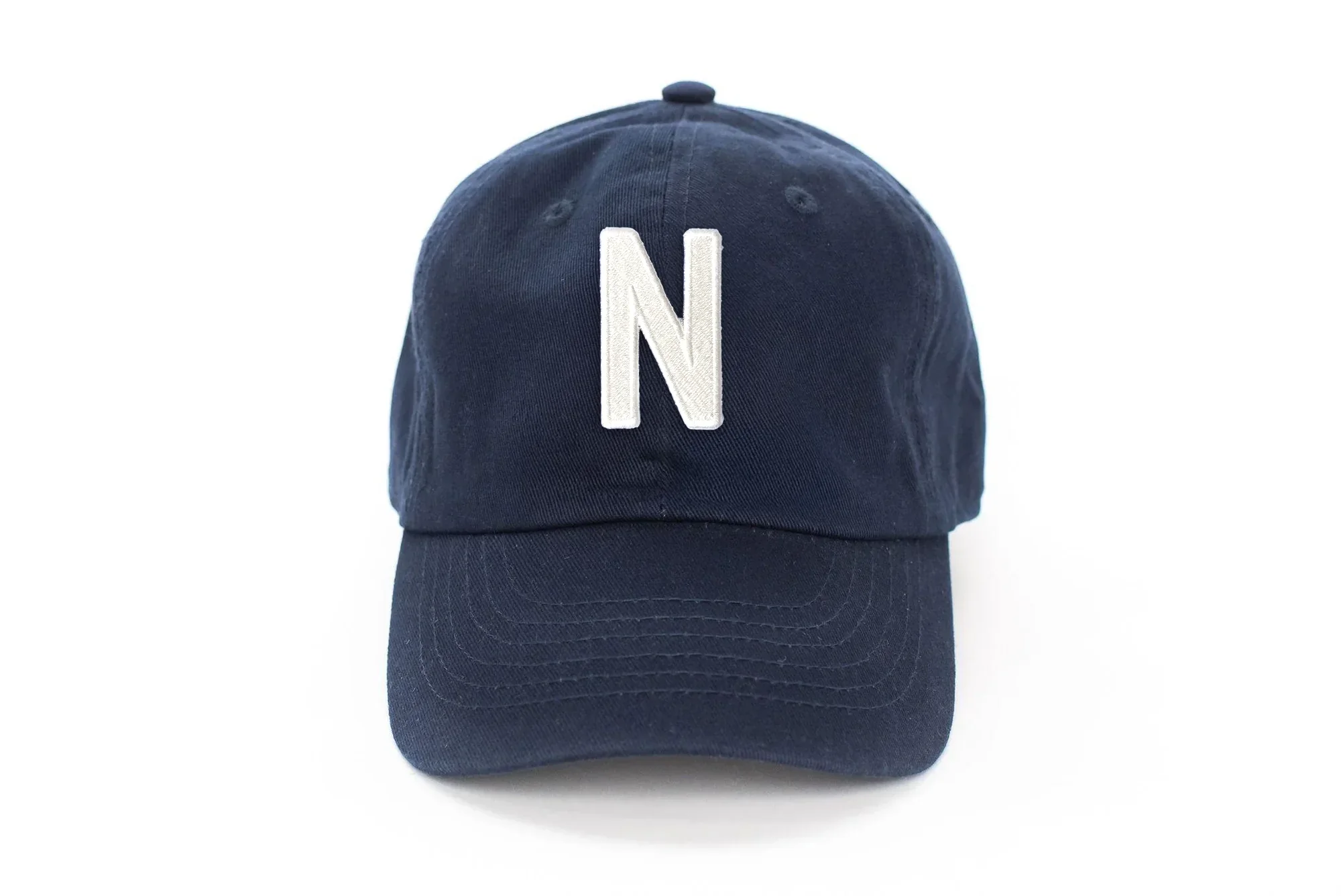 Navy Blue Letter Baseball Hat - Image 31