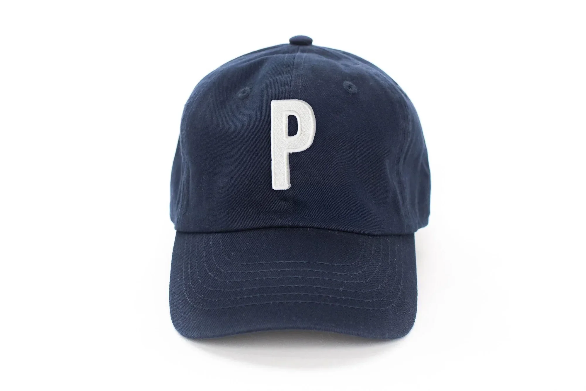 Navy Blue Letter Baseball Hat - Image 33