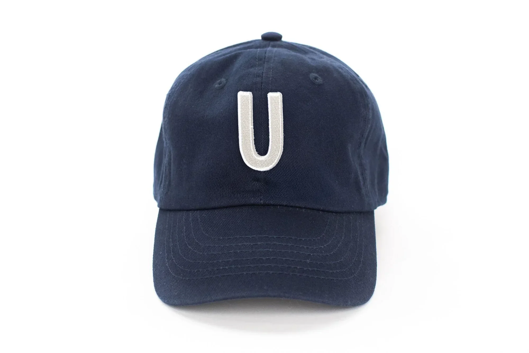 Navy Blue Letter Baseball Hat - Image 38