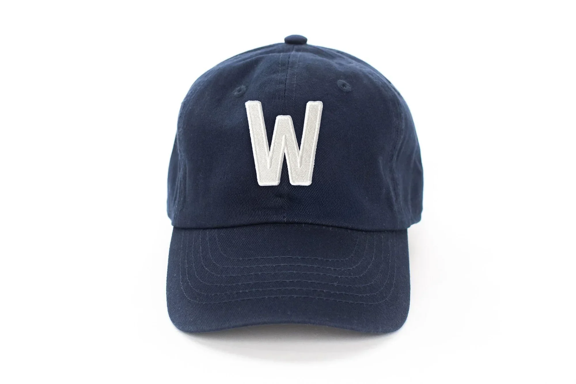 Navy Blue Letter Baseball Hat - Image 40