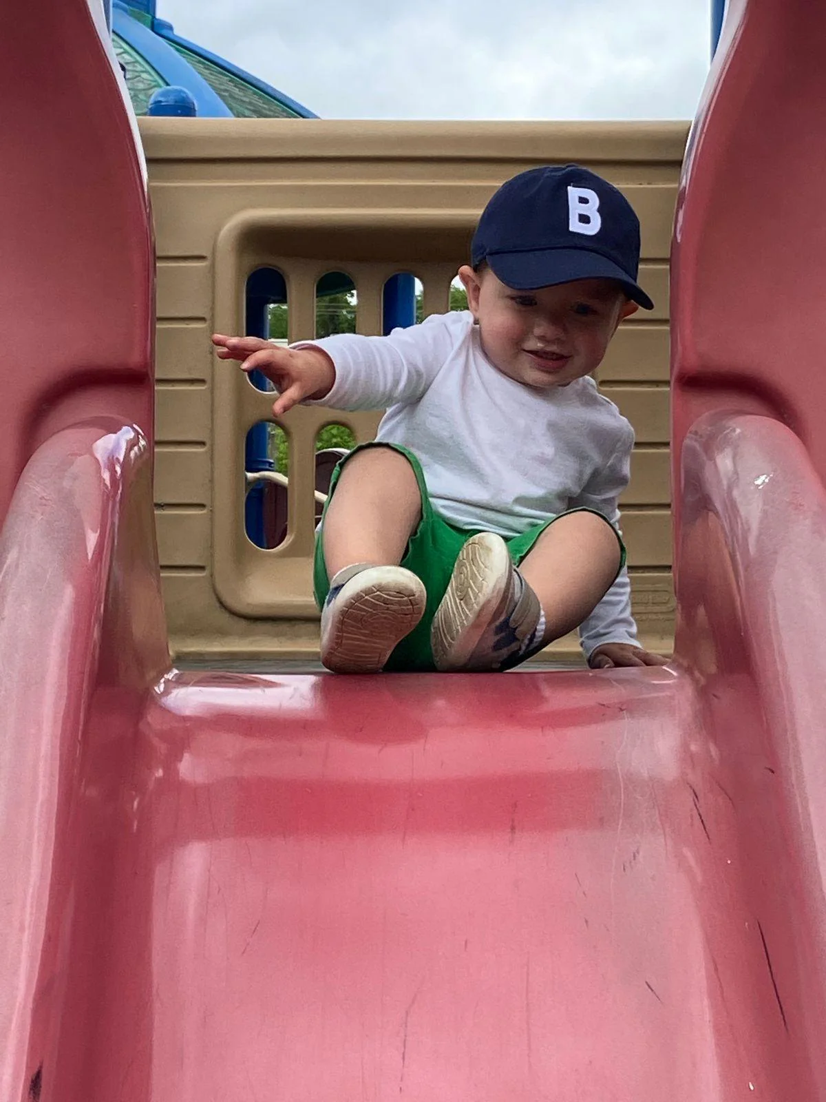 Navy Blue Letter Baseball Hat - Image 8