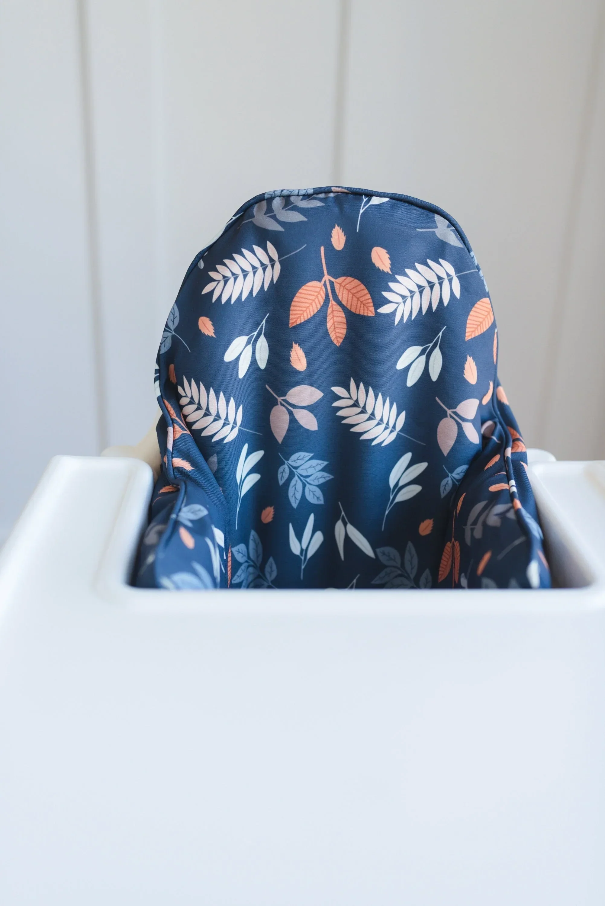 Navy Leaves IKEA Antilop Cushion Cover - Image 2
