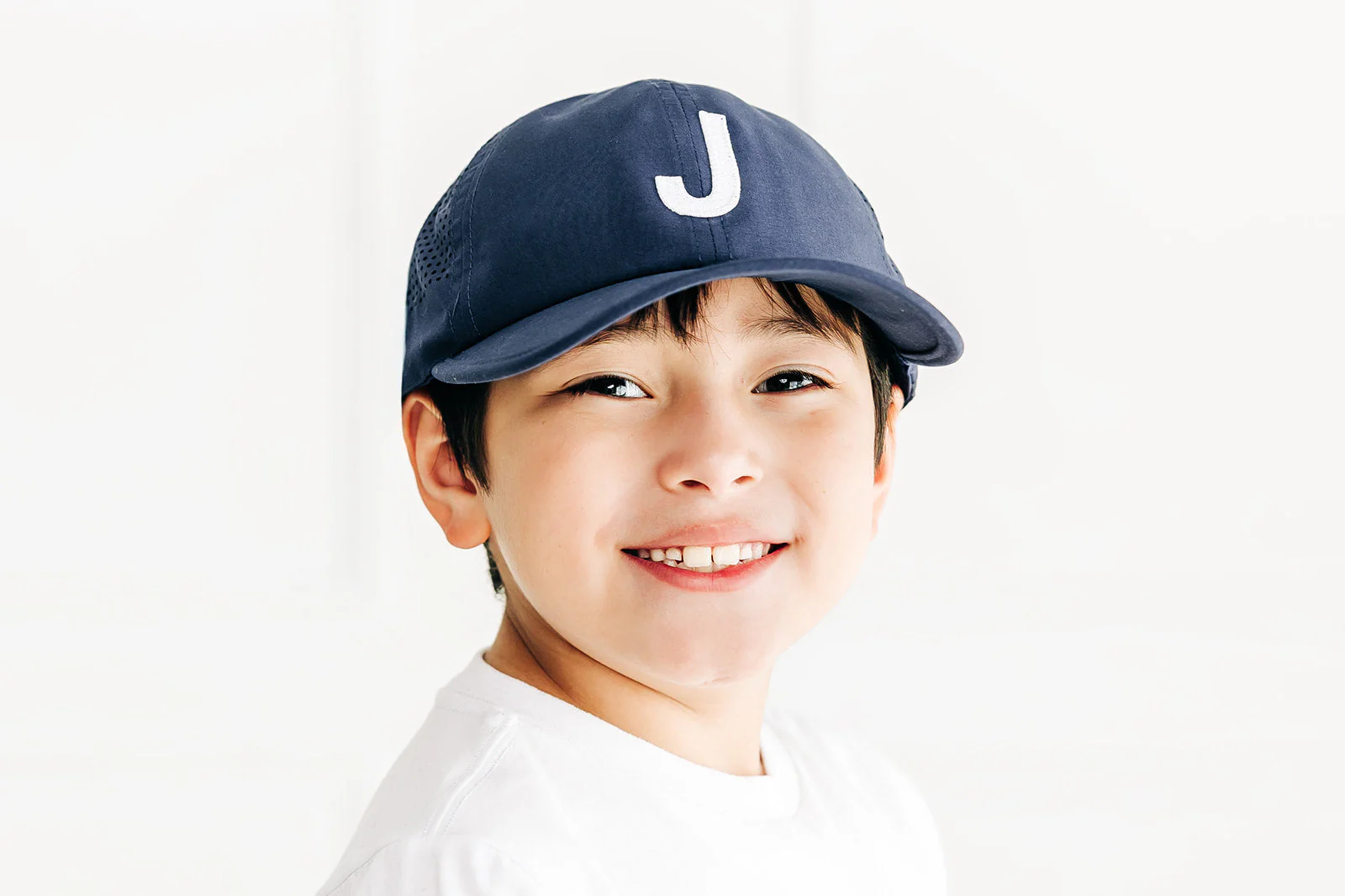 Navy Letter Athletic Hat - Image 10