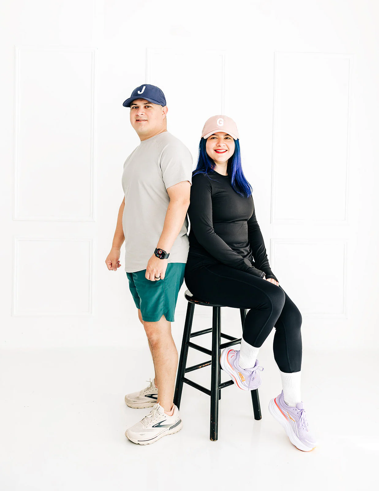 Navy Letter Athletic Hat - Image 7
