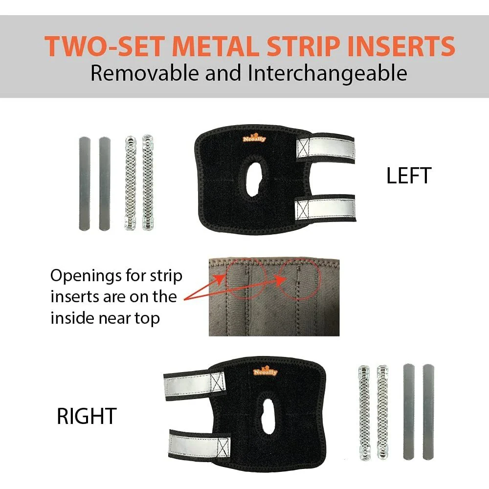 NeoAlly 3-in-1 Short Rear Leg Hock Brace for Smaller Dogs with Rigid and Spring Inserts | Safety Reflective Straps [Short Version] (Pair) - Image 6