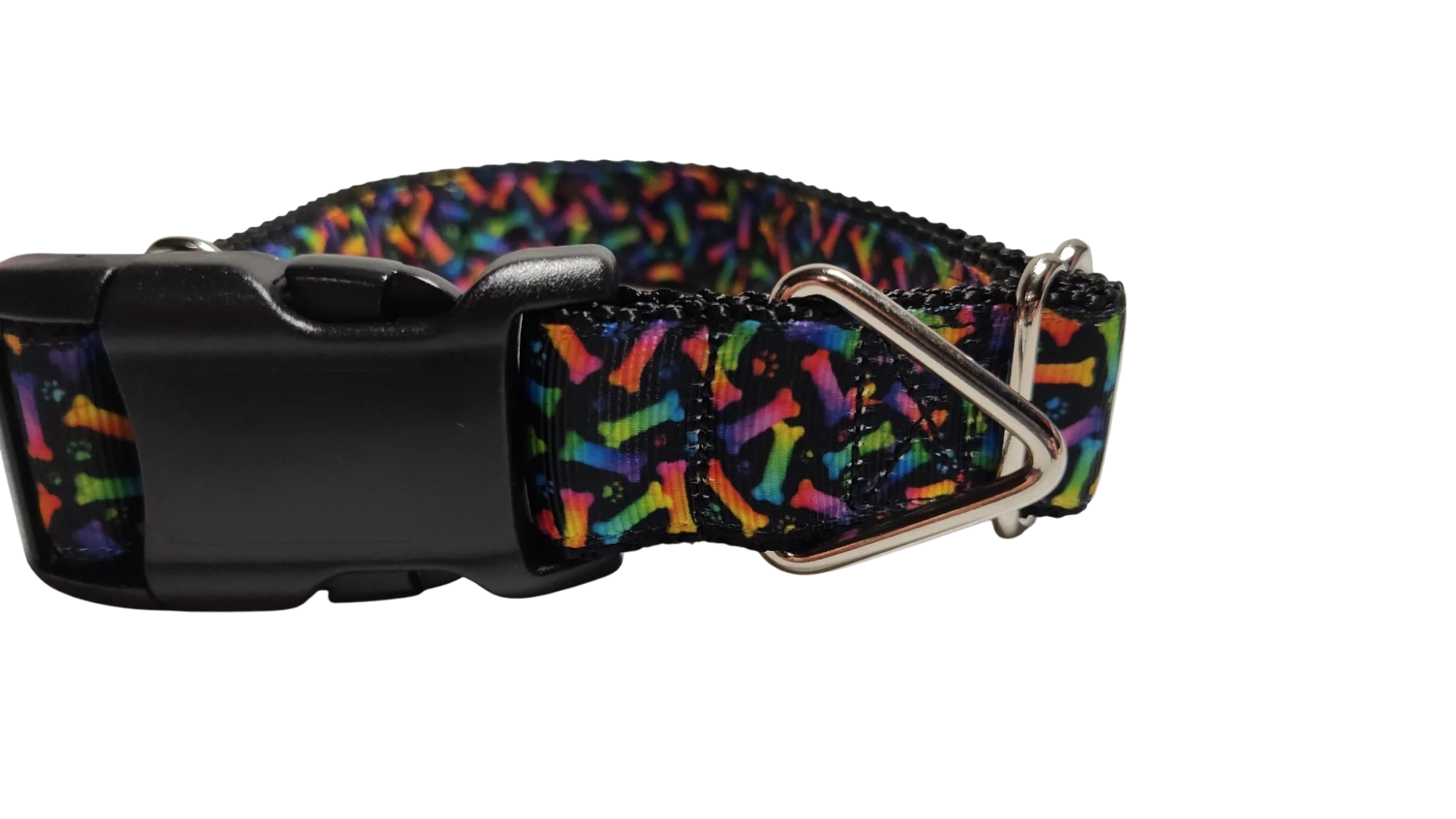 Neon Bones Nylon Dog Collar MD, LG, XL, Leash - Image 4