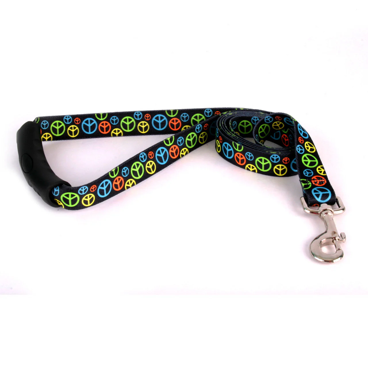 Neon Peace Signs Dog Leash - Image 2