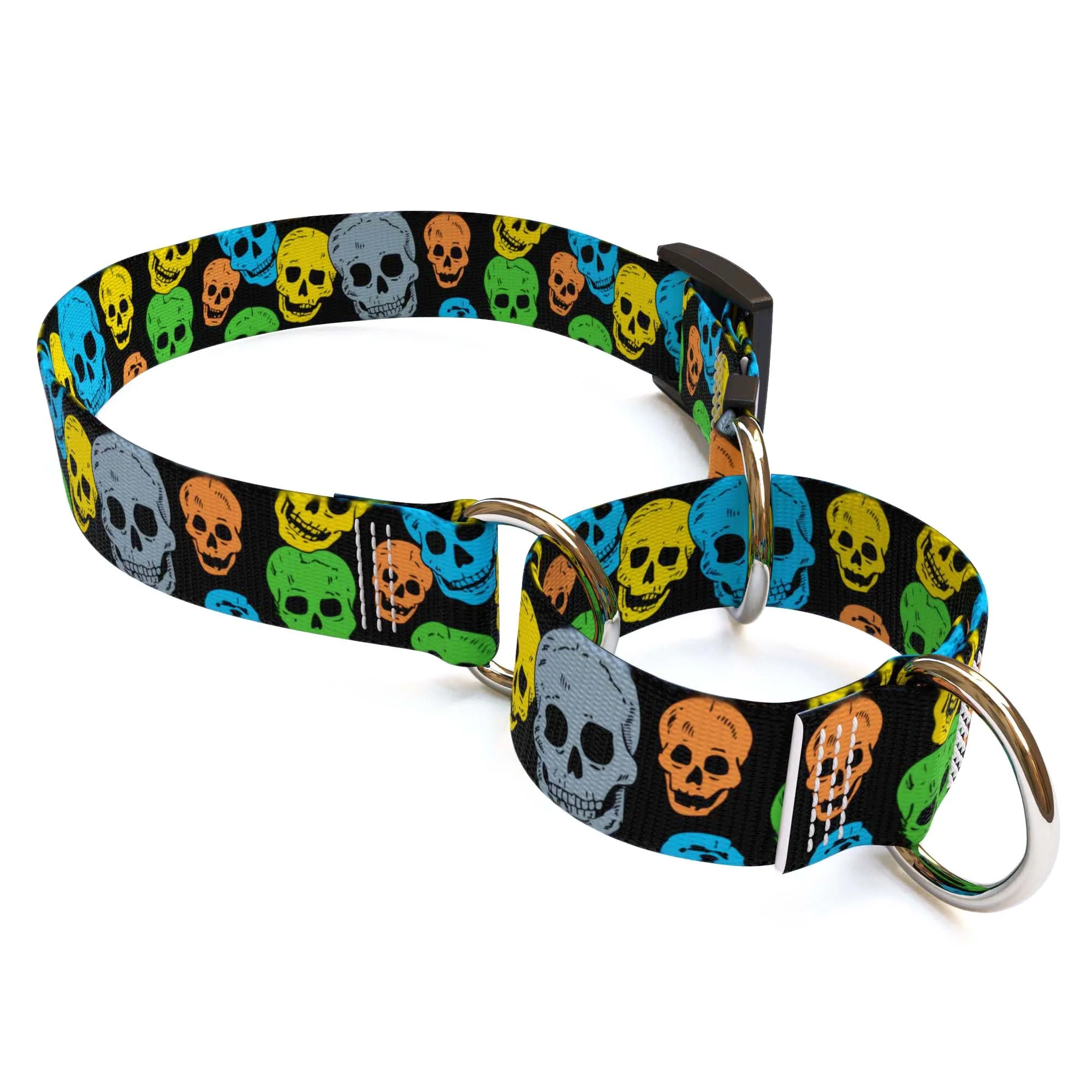 Neon Skulls Dog Collar - Image 3