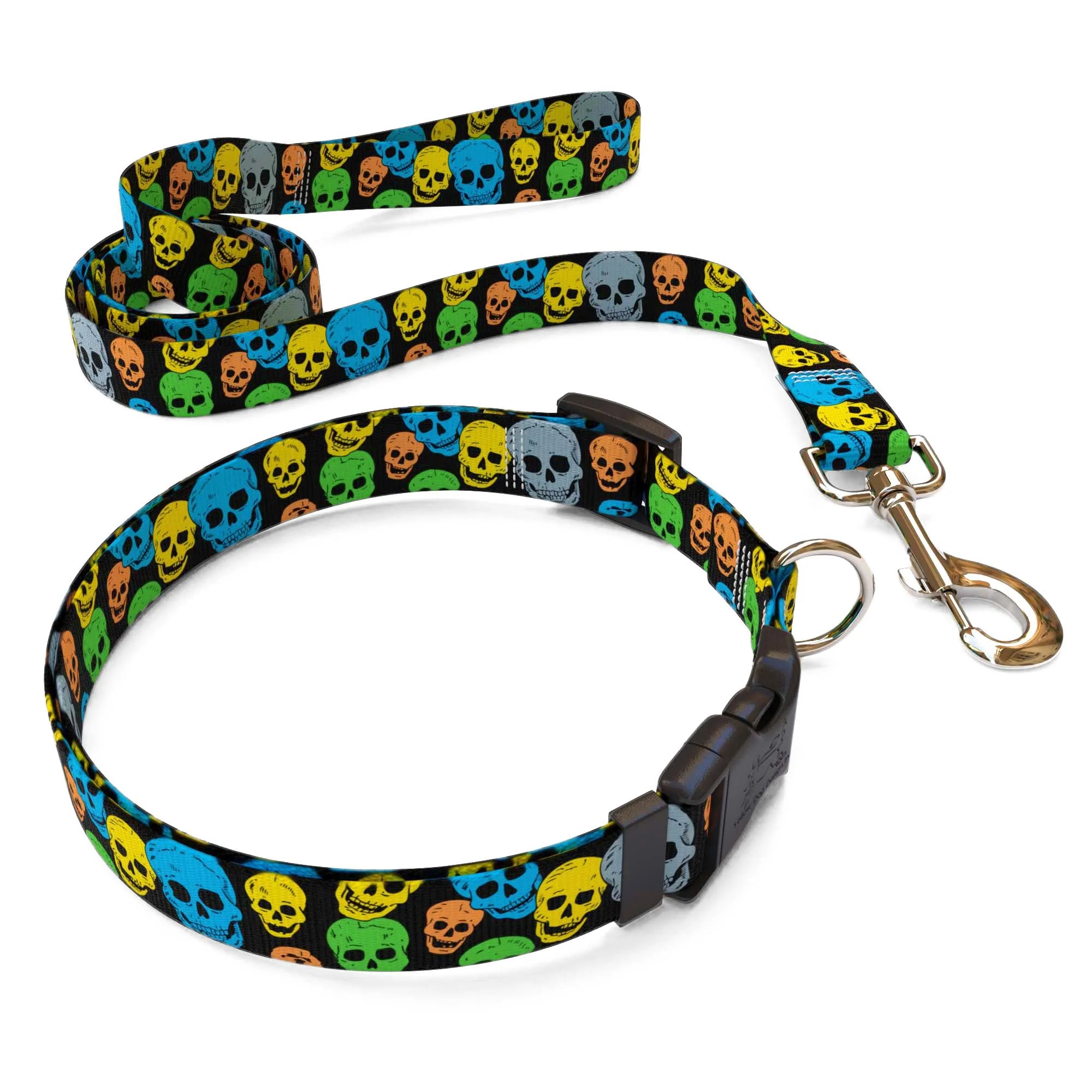 Neon Skulls Dog Collar - Image 4