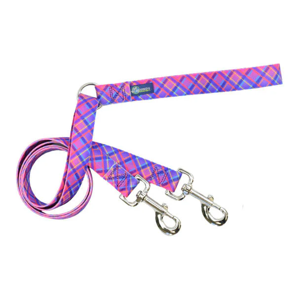 Neon Sunrise Pink Plaid Freedom No-Pull Dog Harness – EarthStyle - Image 2