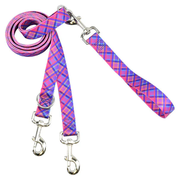 Neon Sunrise Pink Plaid Freedom No-Pull Dog Harness – EarthStyle - Image 3