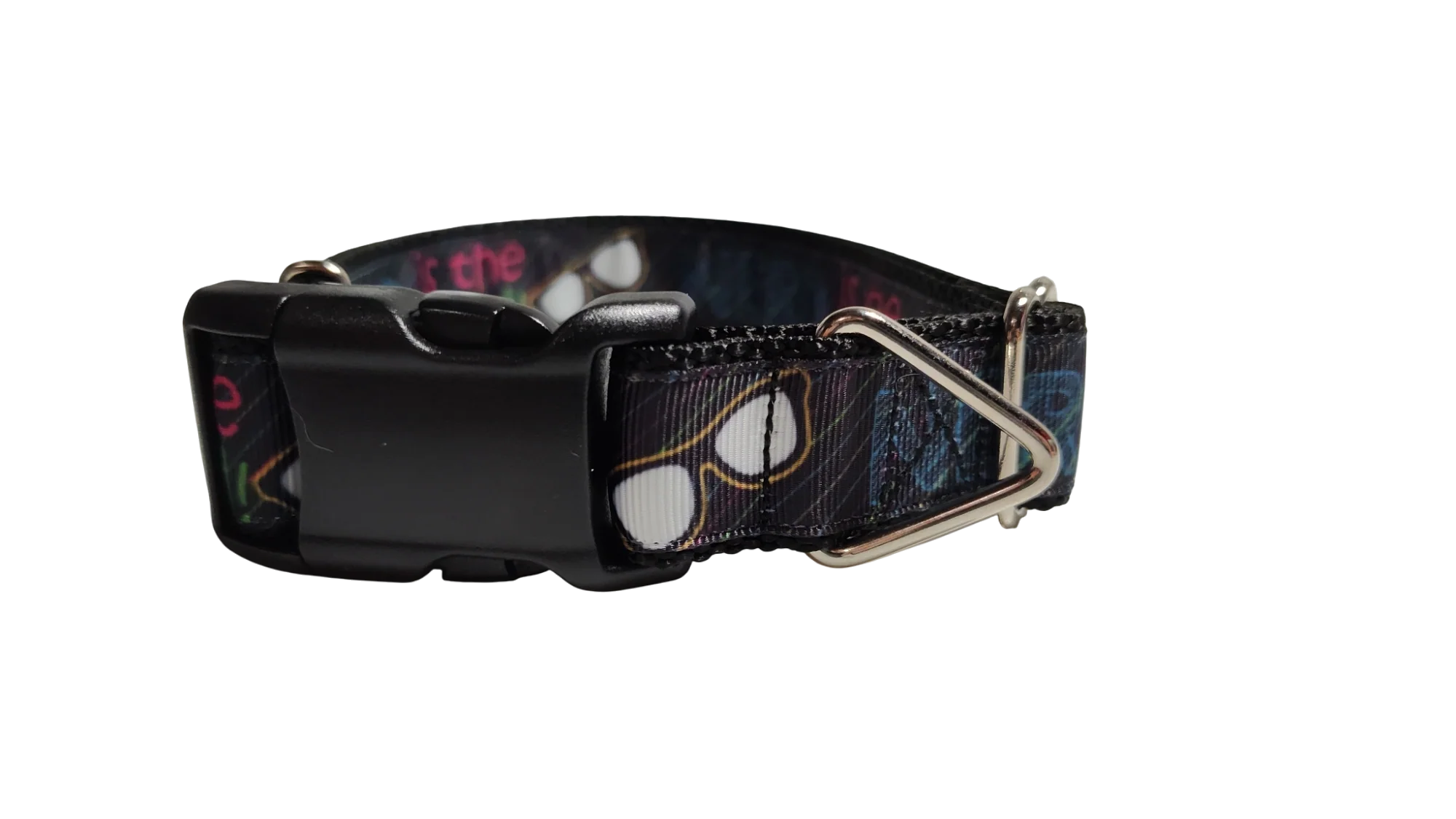 Nerd Is The Word Nylon Dog Collar - Image 2