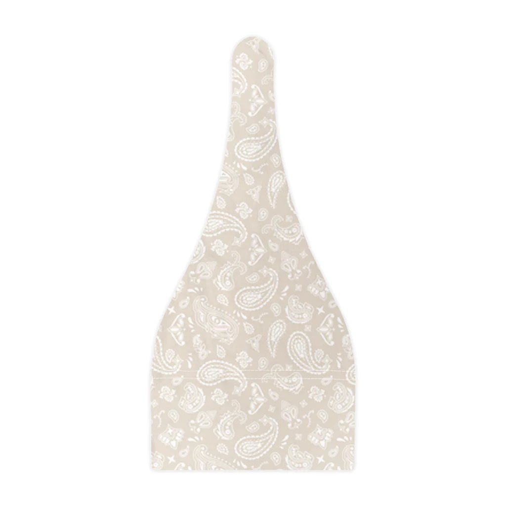 Neutral Paisley Baby Beanies - Image 3