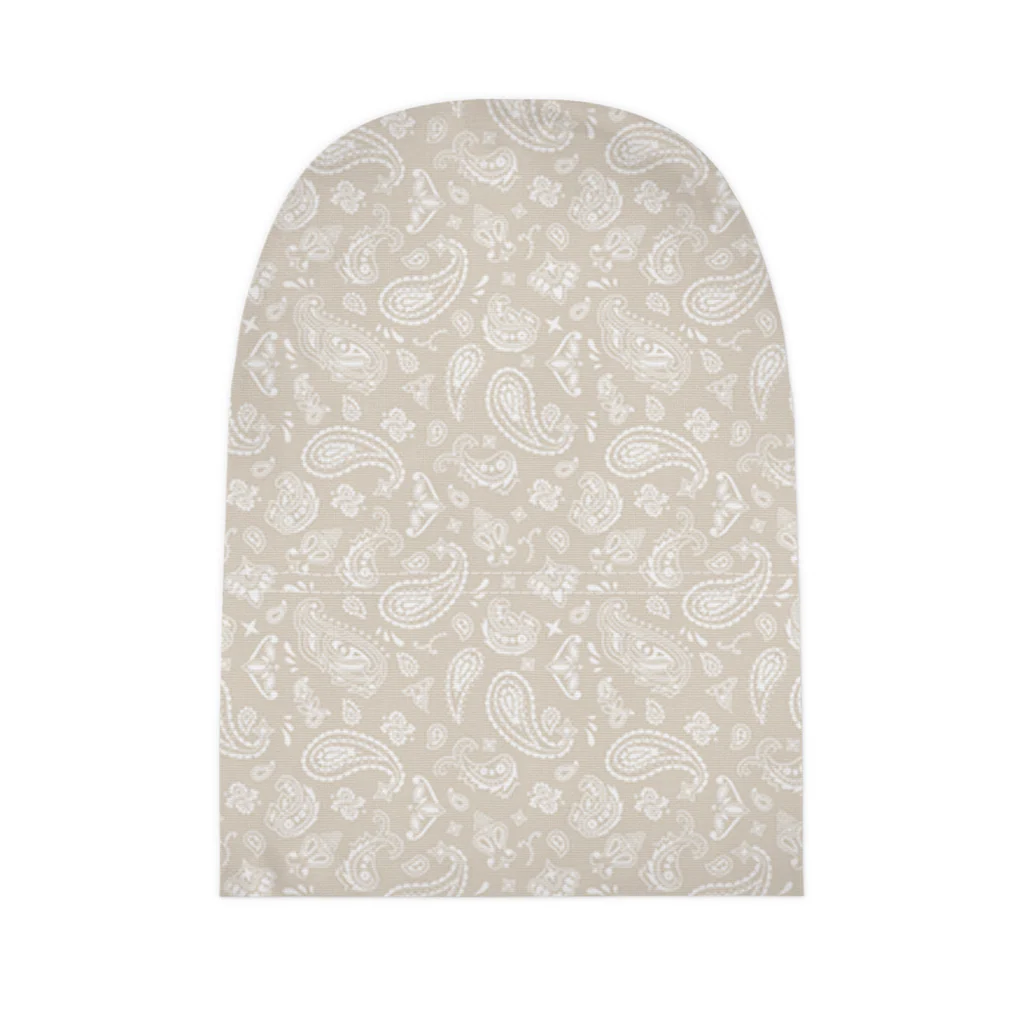 Neutral Paisley Baby Beanies - Image 5