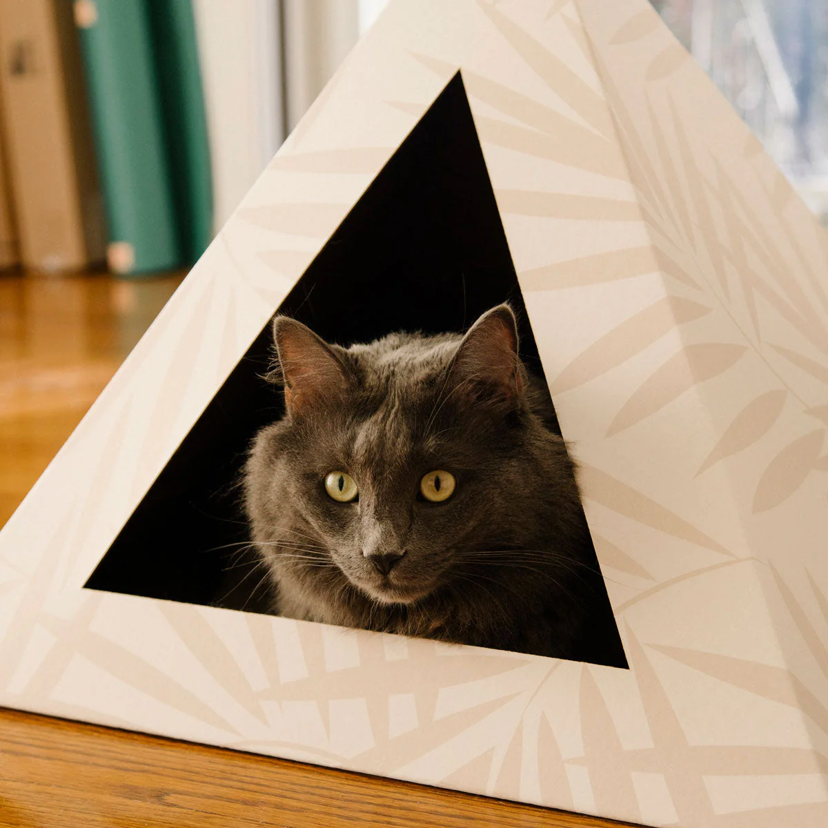 'Neutral Palm' Cardboard Cat Pyramid - Image 3