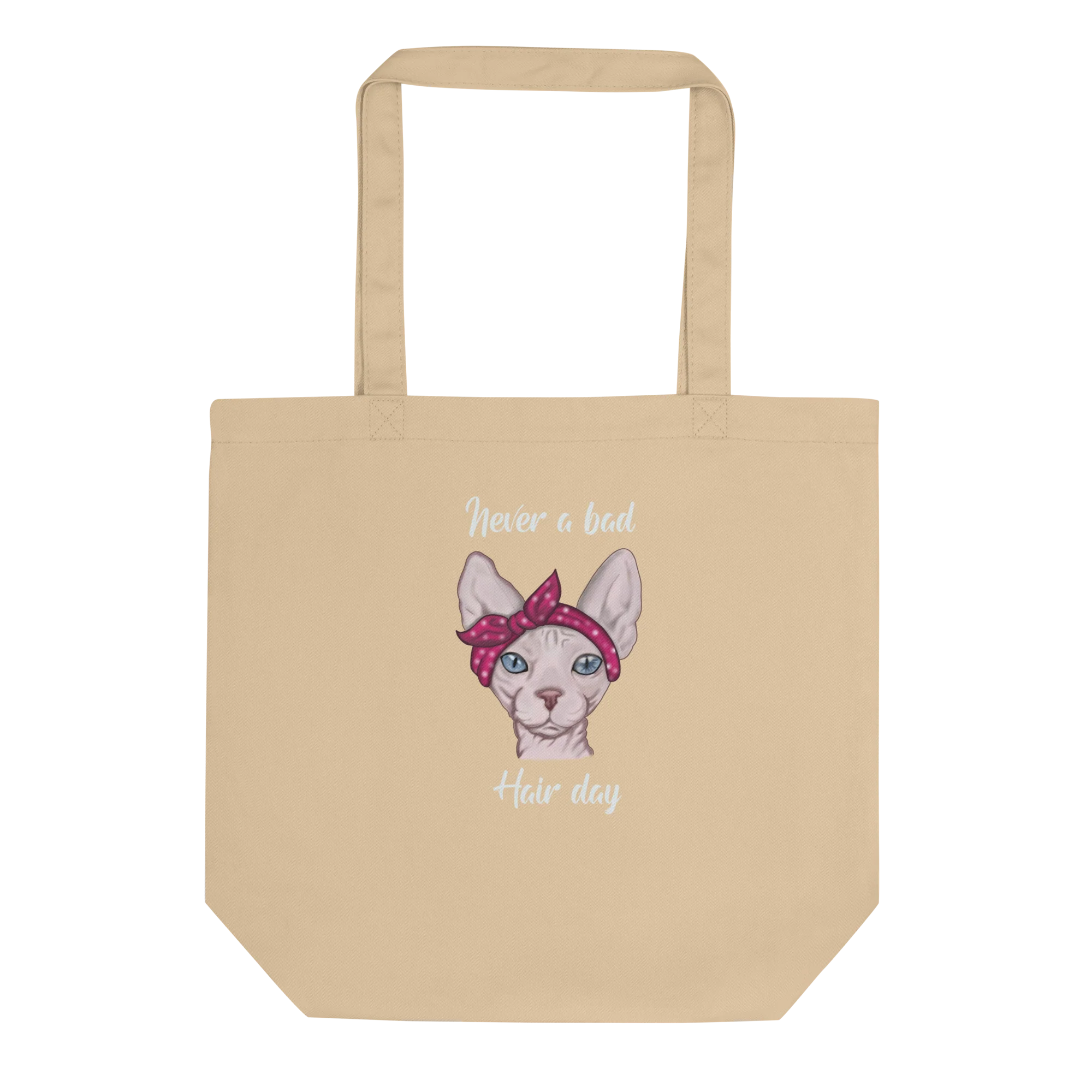 "NEVER A BAD HAIR DAY" ECO TOTE - Image 2