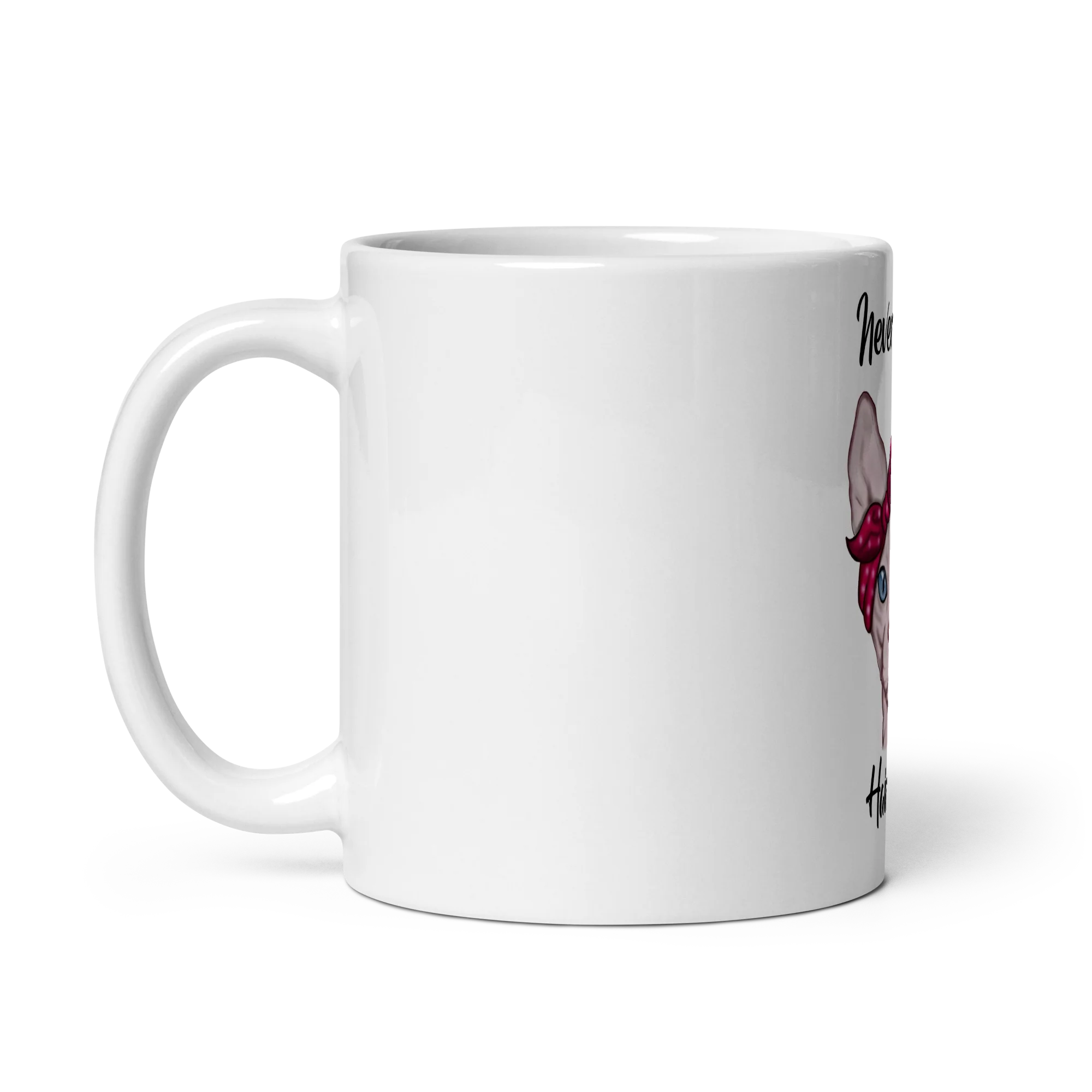 "NEVER A BAD HAIR DAY" SPHYNX COFFEE MUG - Image 4
