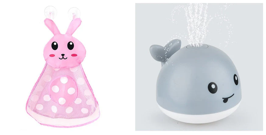 New Baby Bathroom Bath Electric Induction Whale Spray Small Toy - Image 12