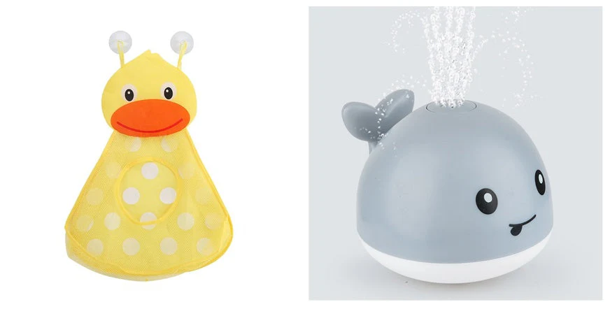 New Baby Bathroom Bath Electric Induction Whale Spray Small Toy - Image 14