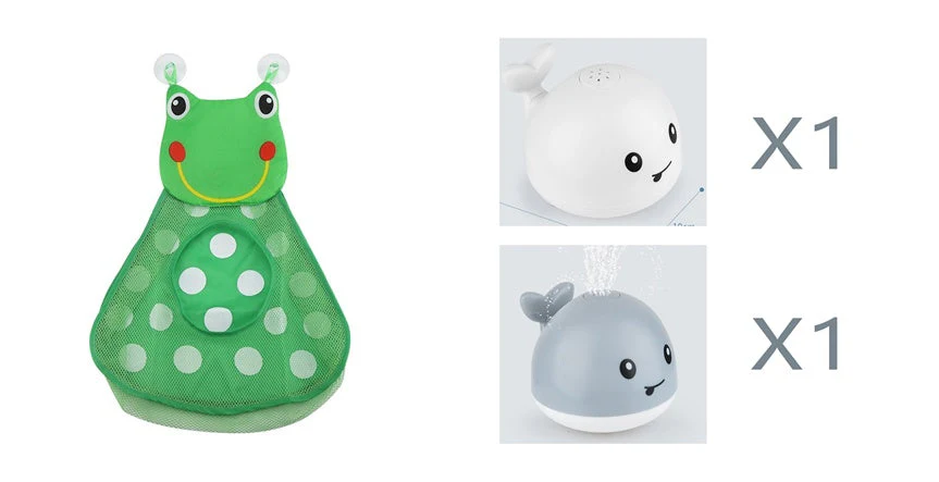 New Baby Bathroom Bath Electric Induction Whale Spray Small Toy - Image 21