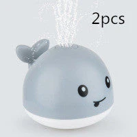 New Baby Bathroom Bath Electric Induction Whale Spray Small Toy - Image 5