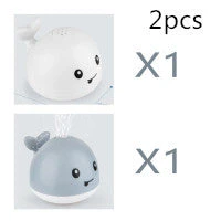 New Baby Bathroom Bath Electric Induction Whale Spray Small Toy - Image 7