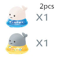 New Baby Bathroom Bath Electric Induction Whale Spray Small Toy - Image 8