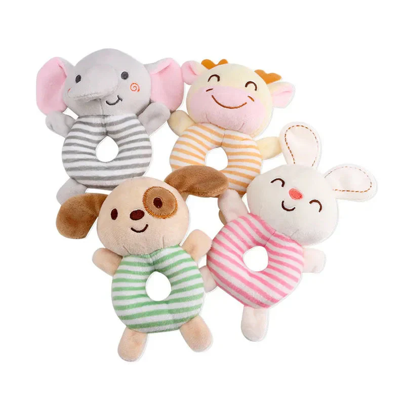 New Baby Rattle Toys Cartoon Animals Plush Infant Hand Ring Bed Toys for Newborn 0-24 Months Toddler Early Educational Toy - Image 5