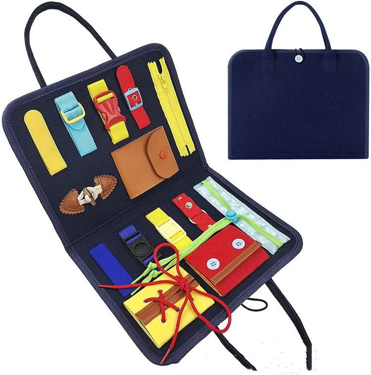 New Busy Book Children's Busy Board Dressing And Buttoning Learning Baby Early Education Preschool Sensory Learning Toy - Image 10