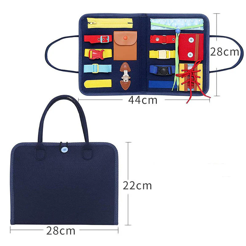 New Busy Book Children's Busy Board Dressing And Buttoning Learning Baby Early Education Preschool Sensory Learning Toy - Image 11