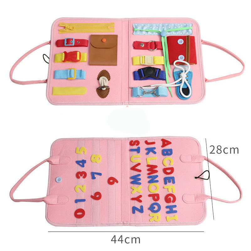 New Busy Book Children's Busy Board Dressing And Buttoning Learning Baby Early Education Preschool Sensory Learning Toy - Image 12