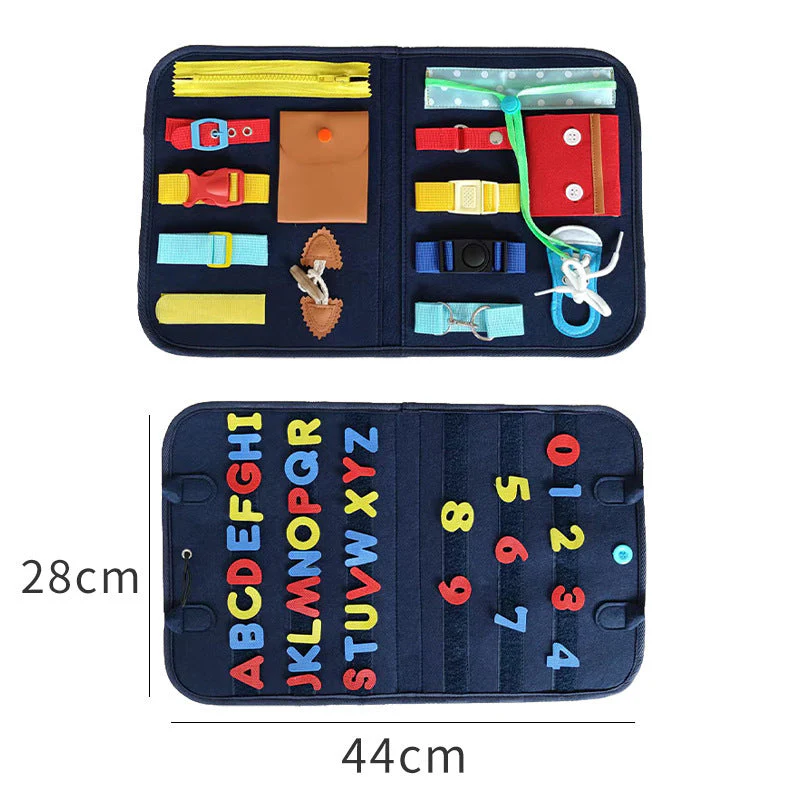 New Busy Book Children's Busy Board Dressing And Buttoning Learning Baby Early Education Preschool Sensory Learning Toy - Image 13