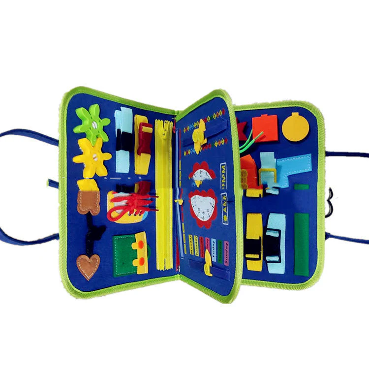 New Busy Book Children's Busy Board Dressing And Buttoning Learning Baby Early Education Preschool Sensory Learning Toy - Image 17