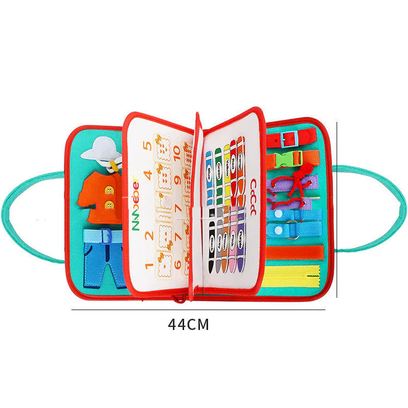New Busy Book Children's Busy Board Dressing And Buttoning Learning Baby Early Education Preschool Sensory Learning Toy - Image 20