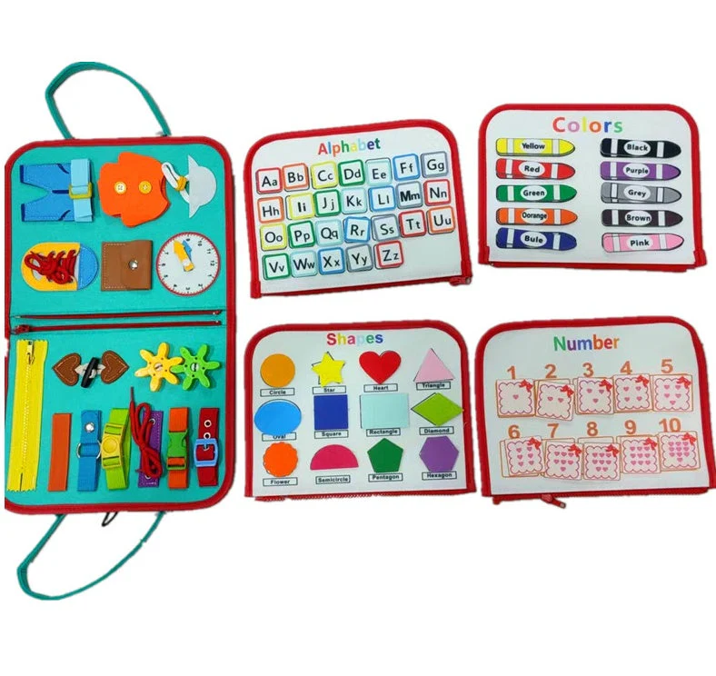 New Busy Book Children's Busy Board Dressing And Buttoning Learning Baby Early Education Preschool Sensory Learning Toy - Image 22