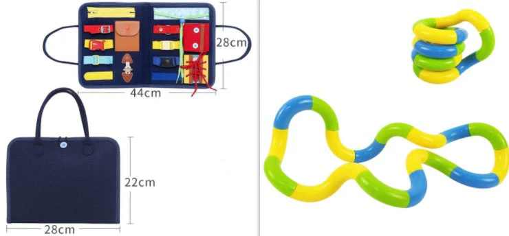 New Busy Book Children's Busy Board Dressing And Buttoning Learning Baby Early Education Preschool Sensory Learning Toy - Image 23