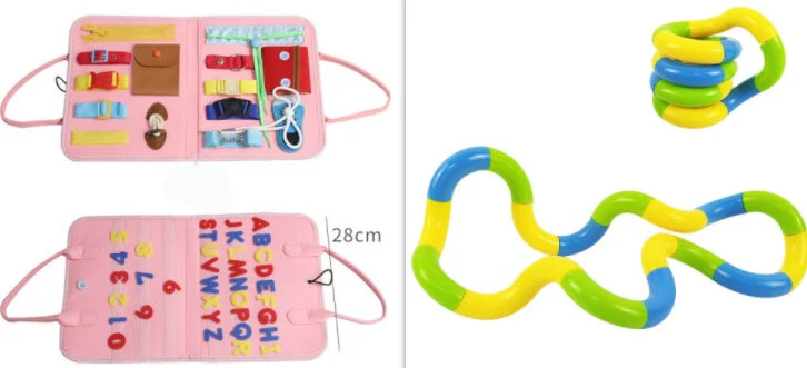 New Busy Book Children's Busy Board Dressing And Buttoning Learning Baby Early Education Preschool Sensory Learning Toy - Image 24