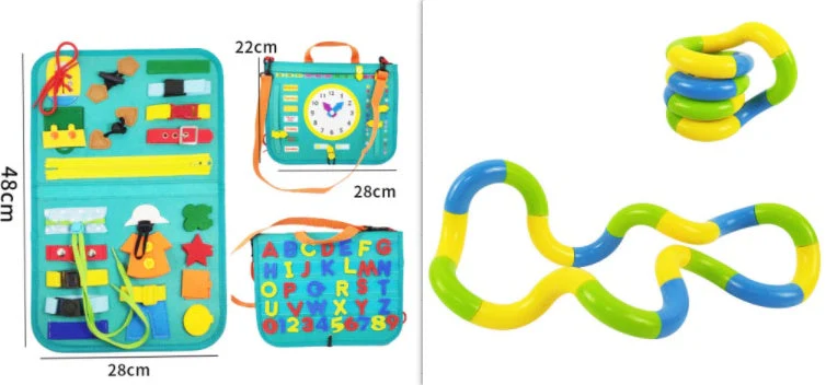 New Busy Book Children's Busy Board Dressing And Buttoning Learning Baby Early Education Preschool Sensory Learning Toy - Image 27